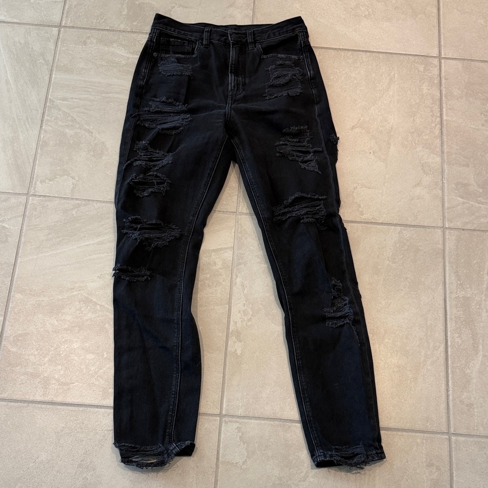 American Eagle Outfitters Black Washed Jeans
